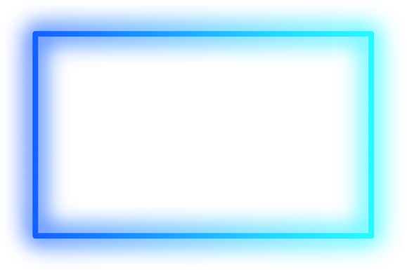 Blue Rectangle Neon Border